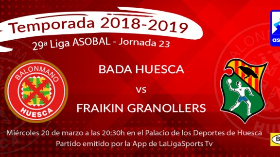 Bada Huesca cae 24-28 frente a Fraikin Granollers