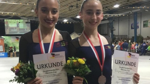 Las aragonesas Ana Abad y Naiara Tena se traen un bronce de la German Cup
