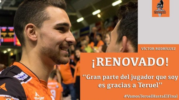 Víctor Rodríguez renueva con el CV Teruel para la temporada 2019-2020