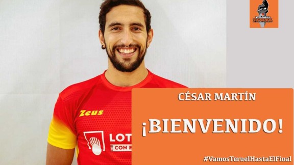 César Martín se convierte en el tercer fichaje del CV Teruel