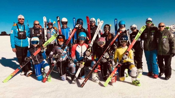 Los mejores esquiadores aragoneses siguen entrenando en verano