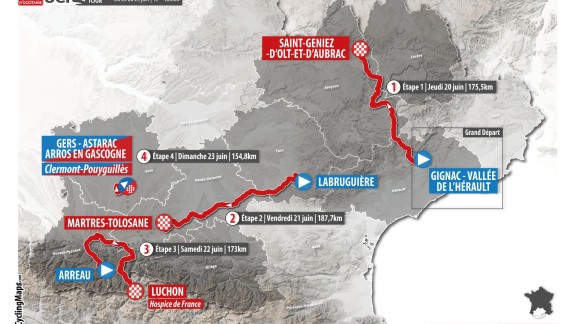 Los cuatro ciclistas aragoneses participan en La Route d’Occitanie de 2019