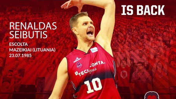 Renaldas Seibutis seguirá en Basket Zaragoza la próxima temporada