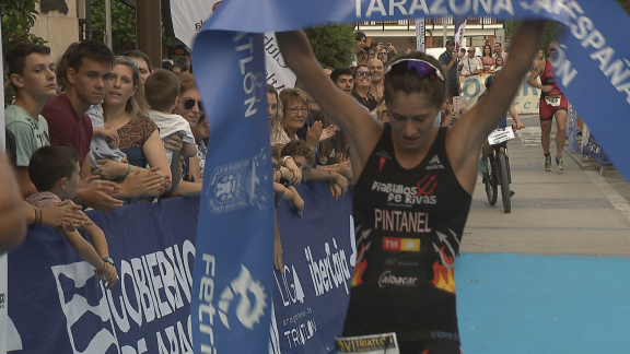 Tarazona disfruta con el gran nivel de su triatlón olímpico