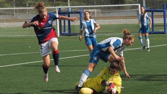 La SD Huesca femenino no logra imponerse al RCD Espanyol