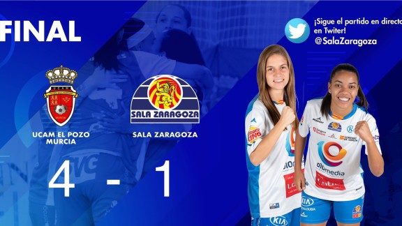 Derrota de Sala Zaragoza ante el UCAM El Pozo Murcia (4-1)