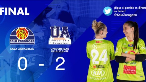 Derrota de Sala Zaragoza ante Universidad Alicante (0-2)