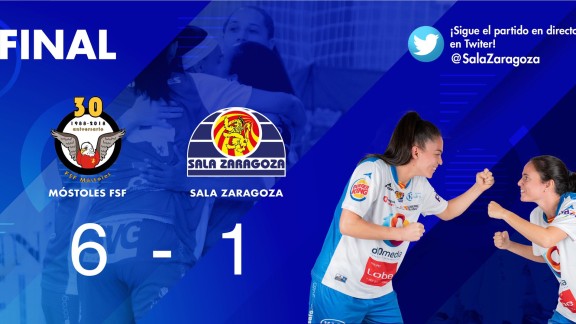 Sala Zaragoza se trae una dura derrota de Móstoles (6-1)
