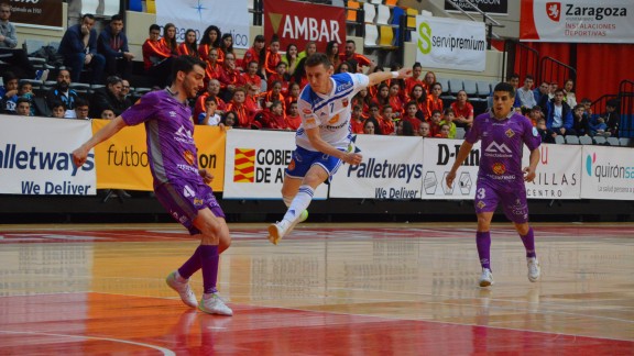 Fútbol Emotion Zaragoza acusa la falta de gol ante Palma Futsal (0-2)