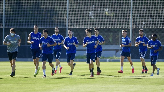 Segunda semana de entrenamientos del Real Zaragoza y la SD Huesca