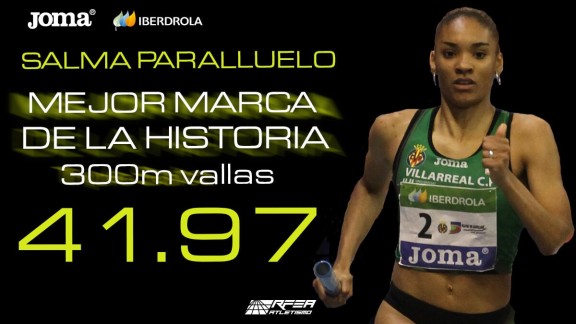 Salma Paralluelo, mejor marca femenina de la historia en 300 metros vallas