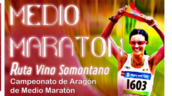 María José Pueyo, atleta invitada del Medio Maratón Ruta del Somontano