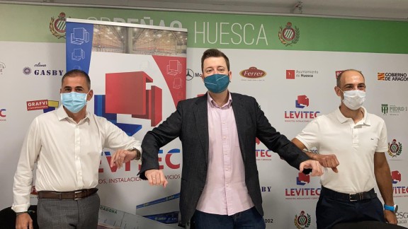 El CB Peñas Huesca renueva su patrocinio con Levitec