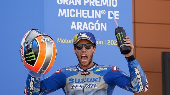 Álex Rins suma su primera victoria en el Gran Premio de Aragón