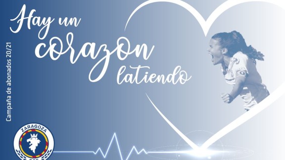 El Zaragoza CFF presenta su campaña de abonados: 'Hay un corazón latiendo'