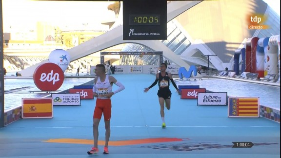 Carlos Mayo, segundo mejor español de la historia en la media maratón de Valencia