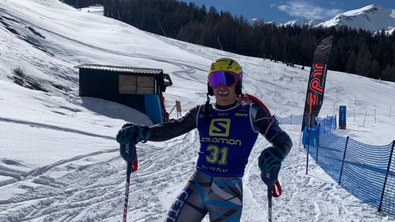 Ander Mintegui se coloca en el cuarto puesto internacional de Slalom Gigante U18