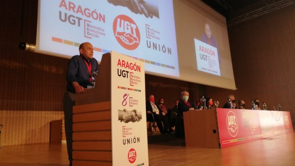 Alastuey, reelegido por tercera vez secretario general de UGT Aragón