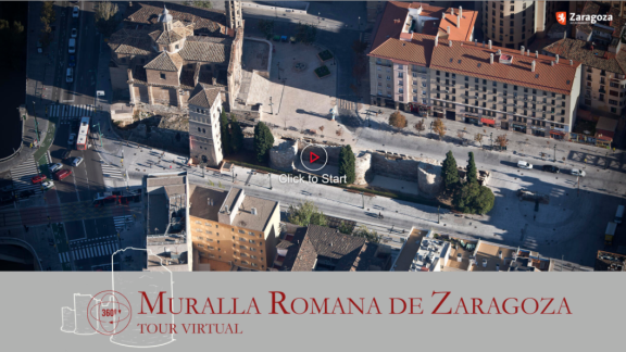La muralla romana de Zaragoza, a golpe de clic