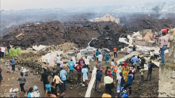 Cinco muertos por la erupción del volcán Nyiragongo