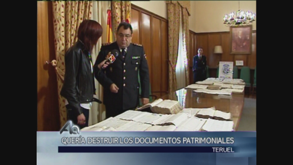 Documentos robados vuelven al archivo de Teruel