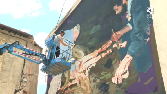Arte y territorio se unen en el festival 'MurMuro' en el municipio de Montanuy