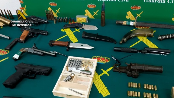 Intervenido un depósito ilegal de armas y municiones en Teruel