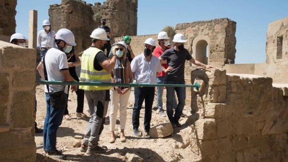La restauración del castillo de Montearagón descubre nuevos restos