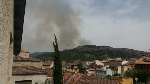 El incendio cerca de Graus ha calcinado 230 hectáreas