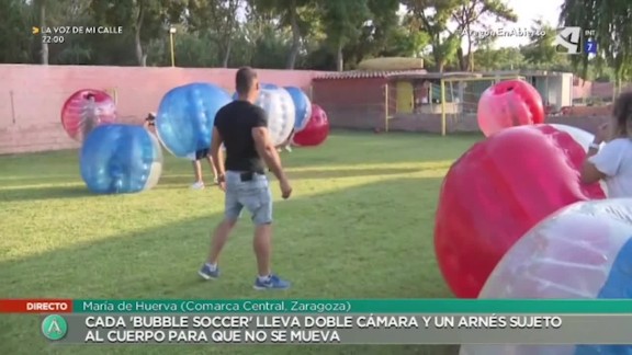'Fútbol-burbuja' en María de Huerva