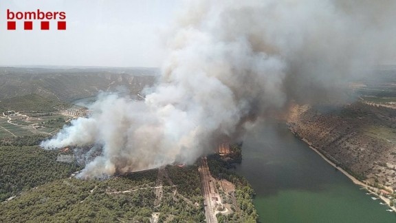 Controlado el incendio de La Pobla (Tarragona), tras calcinar 59 hectáreas