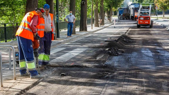 Nuevas obras de asfaltado en Zaragoza durante la semana