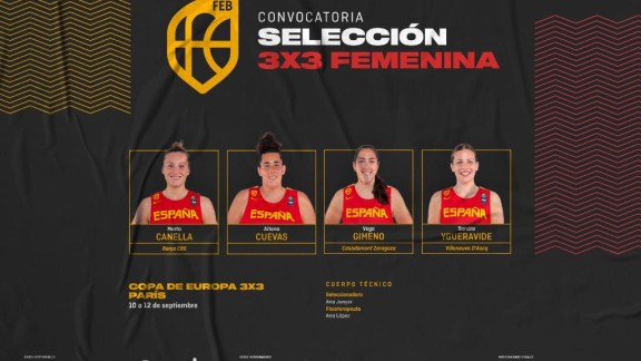 Vega Gimeno, convocada por la selección española de 3x3