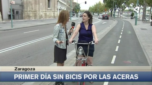 Hace 7 años se prohibía la circulación de las bicicletas por las aceras de Zaragoza