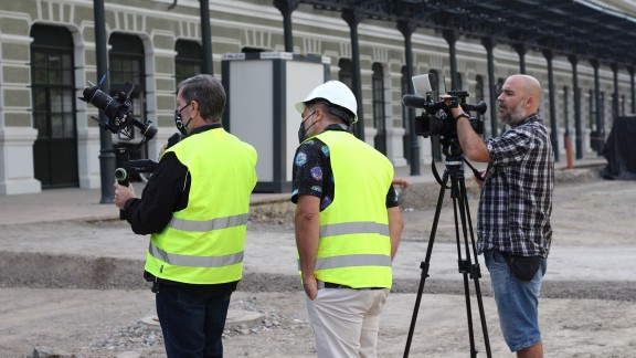 La Estación de Canfranc se convierte en el escenario de rodaje de un cortometraje sobre Chomón