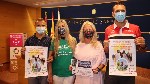 El Duatlón Cross Villa de Alfajarín celebra una VII edición solidaria a favor de las personas afectadas por la ELA