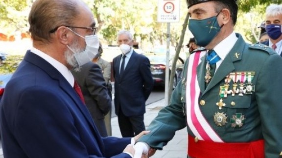 Lambán reivindica el papel de la Guardia Civil en la unidad de España