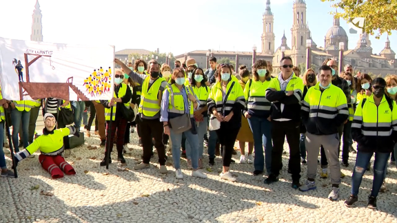 Los trabajadores de ID Logistics se concentran en Zaragoza
