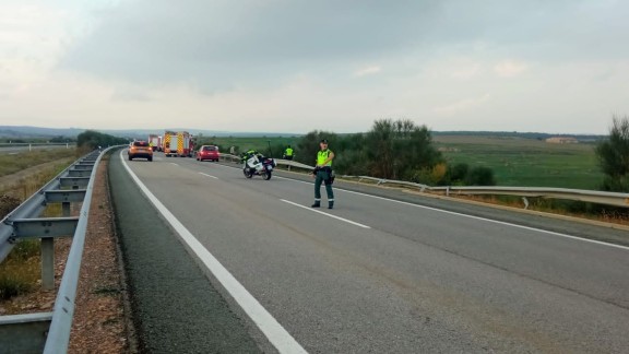 Un fallecido y una persona herida leve en la A-23 en Albentosa (Teruel)