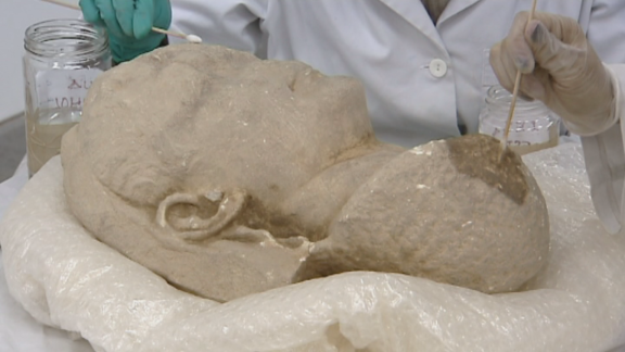Hallazgo del busto del emperador Augusto en Bilbilis