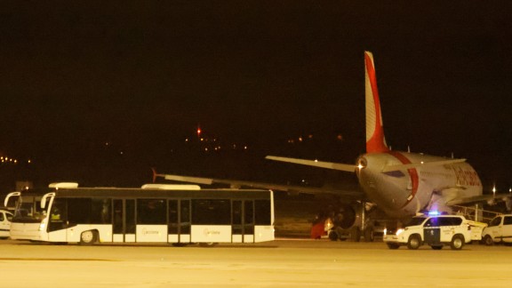 Detenidos 12 pasajeros del avión que aterrizó de urgencia en Palma