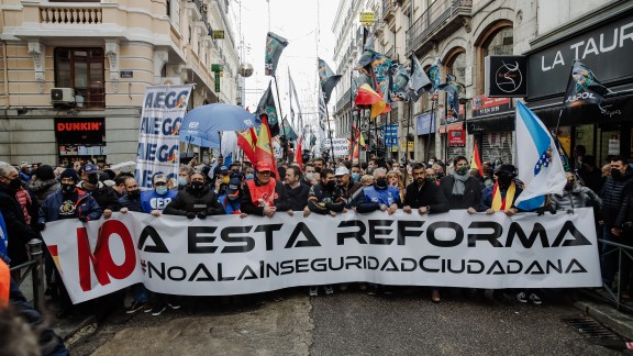 Miles de personas protestan en Madrid contra los cambios en la Ley de Seguridad Ciudadana