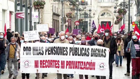 Los jubilados protestan por el sistema de revalorización de las pensiones