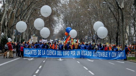 Aragón se suma a la gran manifestación del campo en Madrid