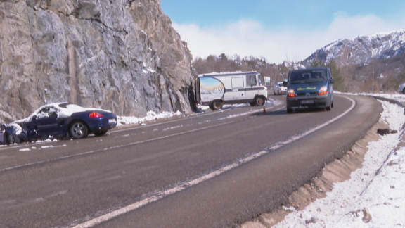 El temporal y la nieve provocan afecciones en diferentes carreteras del Pirineo