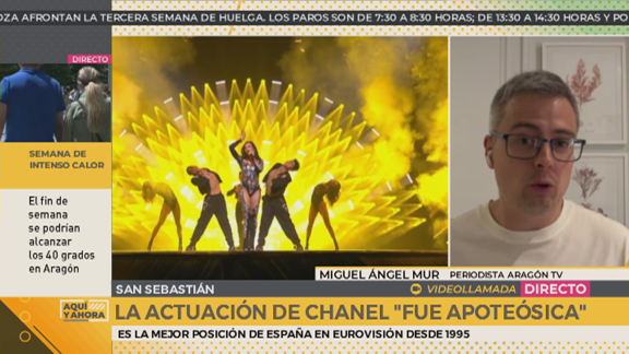 Vivir en directo la actuación de Chanel en Eurovisión