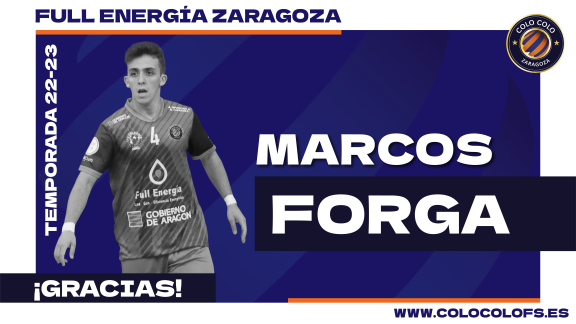El Full Energía Zaragoza comunica la baja de Marcos Forga