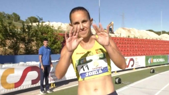Sonia Molina, atleta del ALCAMPO-Scorpio71, a la final del relevo 4x100m femenino