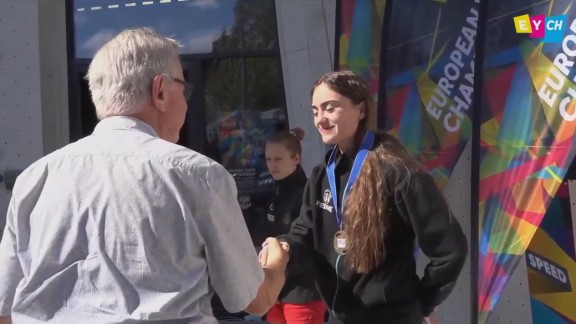 María Laborda conquista el bronce en el Europeo Juvenil de escalada de velocidad