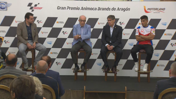 El Gran Premio de Aragón de Moto Gp se presenta en Madrid con gran expectación